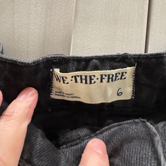 Free People We The Free Come As You Are Denim Maxi Skirt Black size 6 - Picture 12 of 12